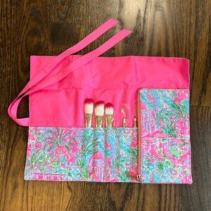 Lilly Pulitzer Make Up Bag & Brush Set